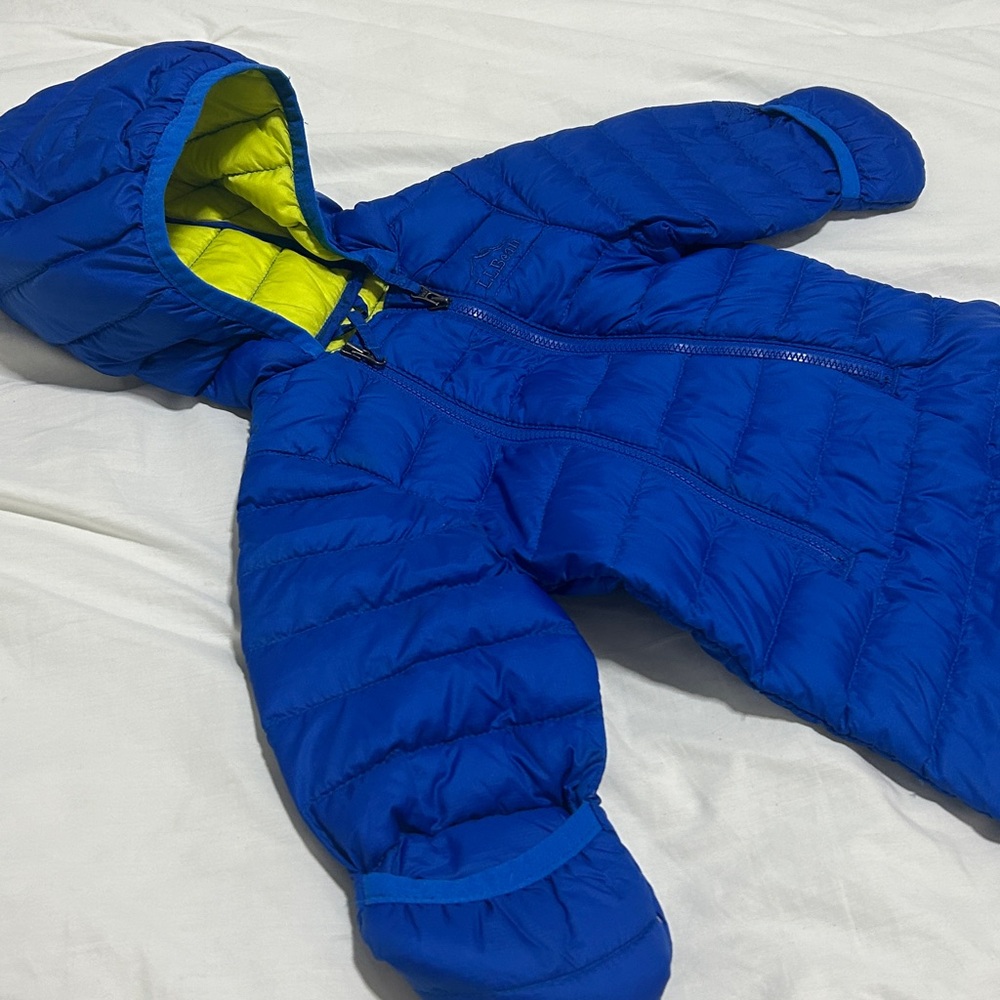 L.L.Bean Infants' Ultralight Goose Downtek Bunting |Size 3-6 months - Picture 4 of 15